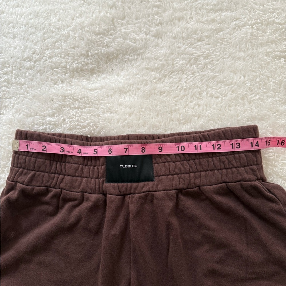 TALENTLESS Women's Chocolate Athletic Shorts - Picture 6 of 7